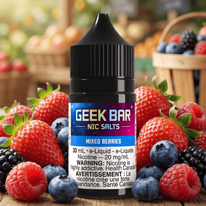 Geek Bar Nic Salt-Mixed Berries 30mL / 20mg Morden Vape SuperStore and Cannabis Manitoba Canada