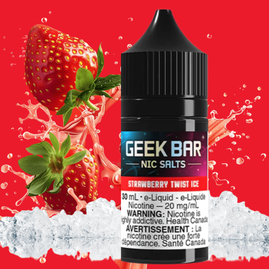 Geek Bar Nic Salt-Strawberry Twist Ice Morden Vape SuperStore and Cannabis Manitoba Canada