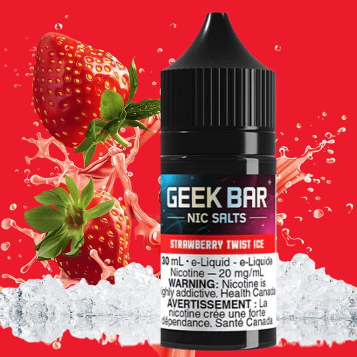 Geek Bar Nic Salt-Strawberry Twist Ice Morden Vape SuperStore and Cannabis Manitoba Canada
