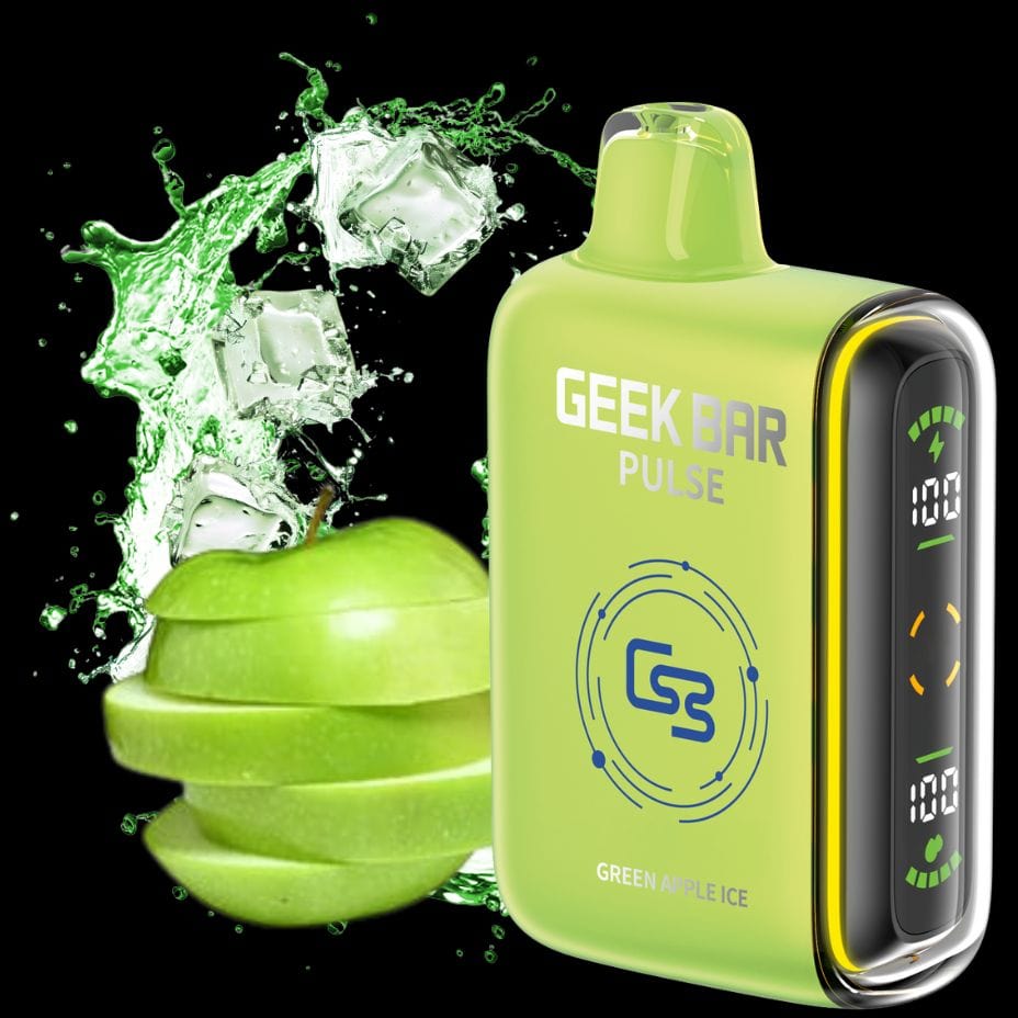 Geek Bar Pulse 9000 Disposable Vape - Green Apple Ice 9000 Puffs / 20mg Morden Vape SuperStore and Cannabis Manitoba Canada