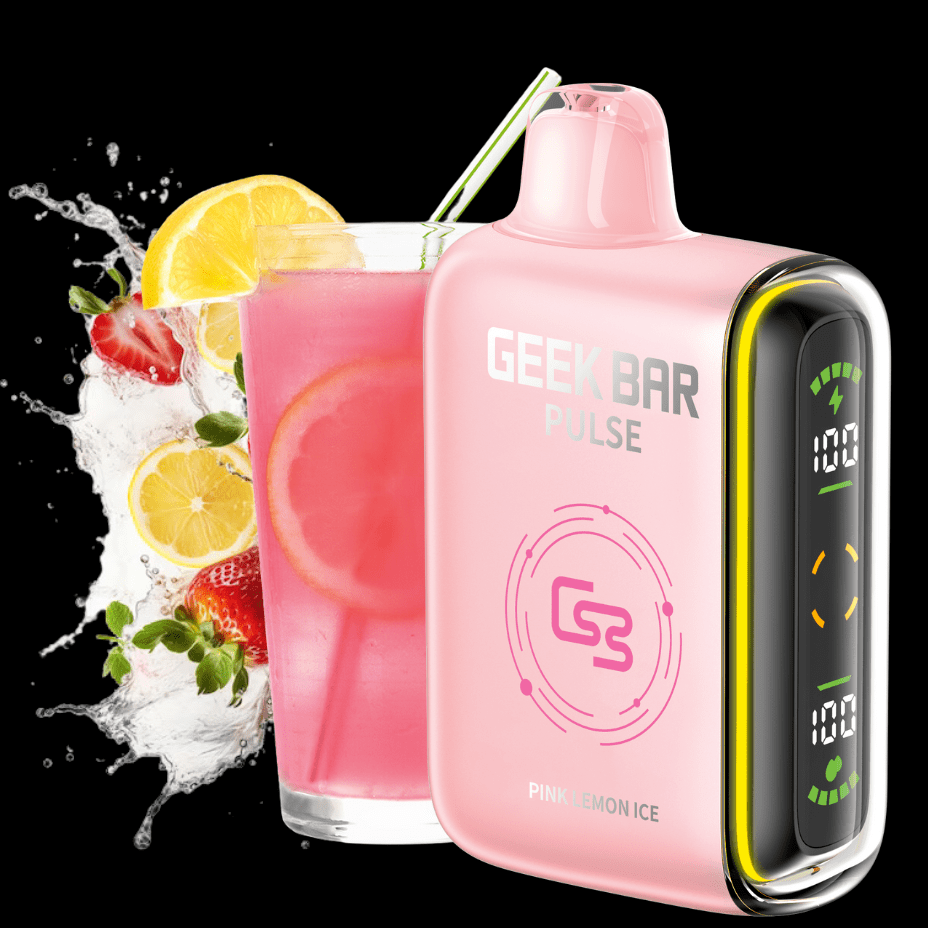 Geek Bar Pulse 9000 Disposable Vape-Pink Lemon Ice 9000 Puffs / 20mg Morden Vape SuperStore and Cannabis Dispensary Manitoba, Canada