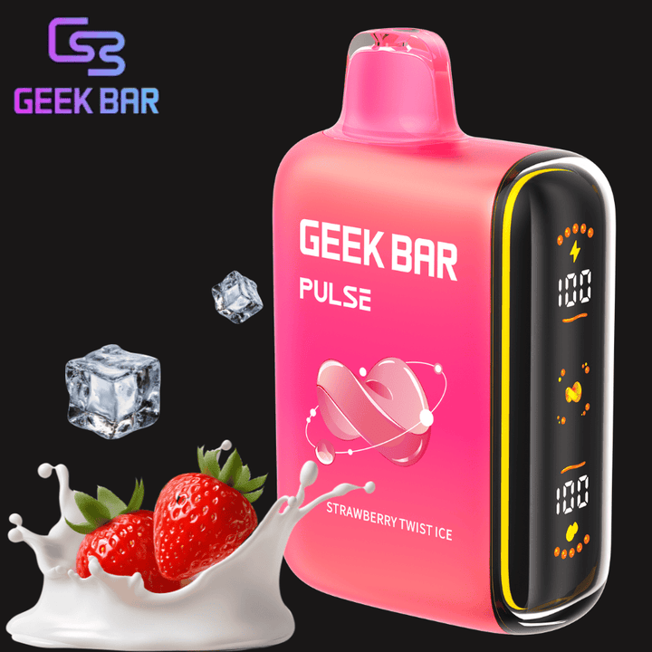 Geek Bar Pulse 9000 Disposable Vape - Strawberry Twist Ice 9000 / 20mg Morden Vape SuperStore and Cannabis Manitoba Canada
