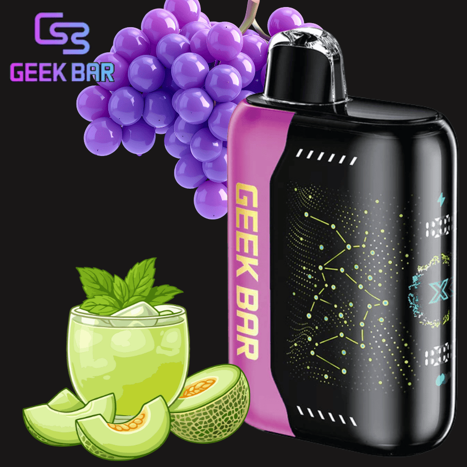 Geek Bar Pulse X 25K Disposable Vape - Grape Honeydew Ice Morden Vape SuperStore and Cannabis Manitoba Canada