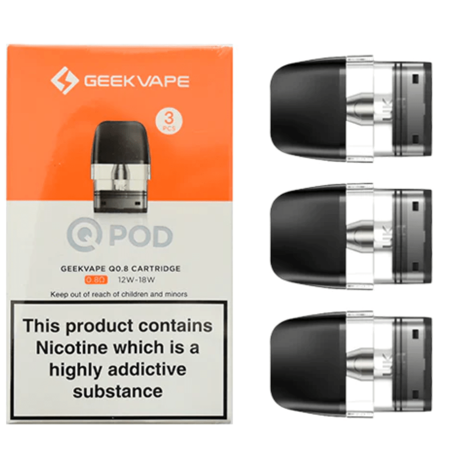 Geekvape Q Replacement Pods (3/pkg) 0.6ohm Morden Vape SuperStore and Cannabis Manitoba Canada
