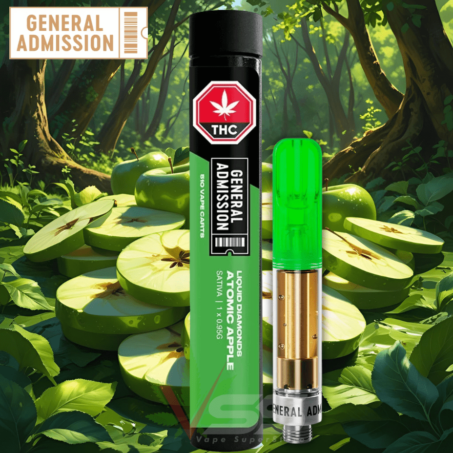 General Admission Atomic Apple Liquid Diamonds Cartridge - 0.95g Morden Vape SuperStore and Cannabis Manitoba Canada