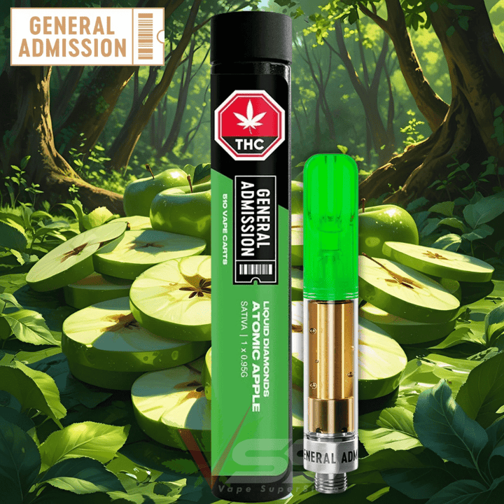 General Admission Atomic Apple Liquid Diamonds Cartridge - 0.95g Morden Vape SuperStore and Cannabis Manitoba Canada