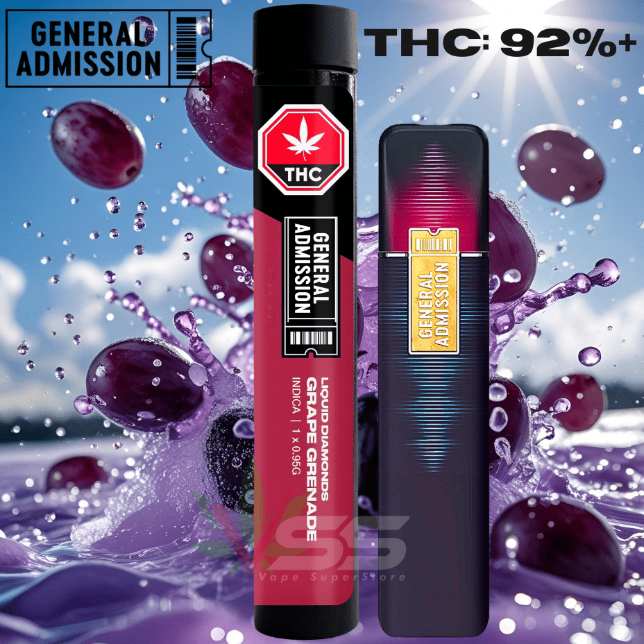 General Admission Grape Grenade Indica Disposable - 1g Morden Vape SuperStore and Cannabis Manitoba Canada