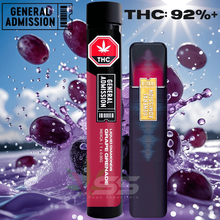 General Admission Grape Grenade Indica Disposable - 1g Morden Vape SuperStore and Cannabis Manitoba Canada