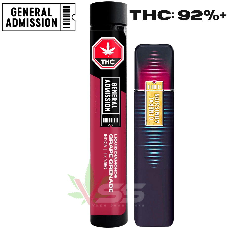 General Admission Grape Grenade Indica Disposable - 1g Morden Vape SuperStore and Cannabis Manitoba Canada