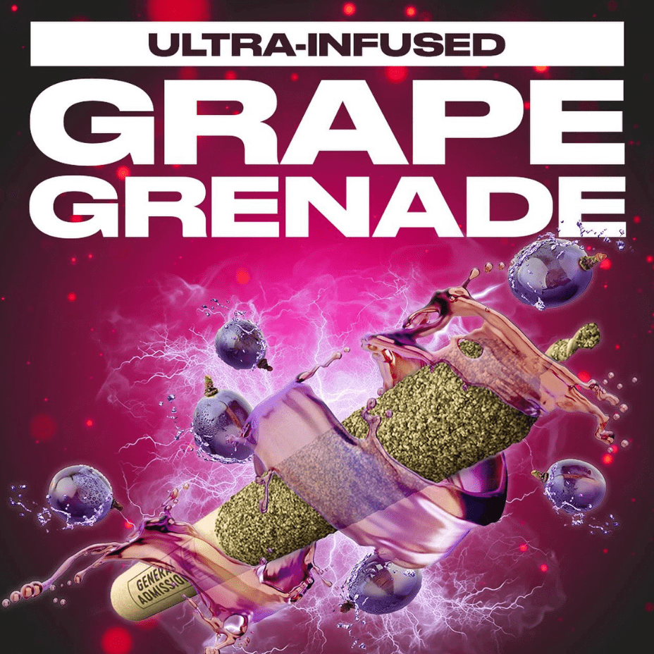 General Admission Grape Grenade Infused Pre-rolls 3x0.5g Morden Vape SuperStore and Cannabis Manitoba Canada
