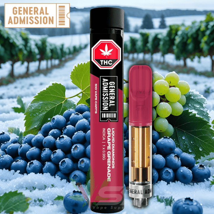 General Admission Grape Grenade Liquid Diamonds Cartridge - 0.95g Morden Vape SuperStore and Cannabis Manitoba Canada