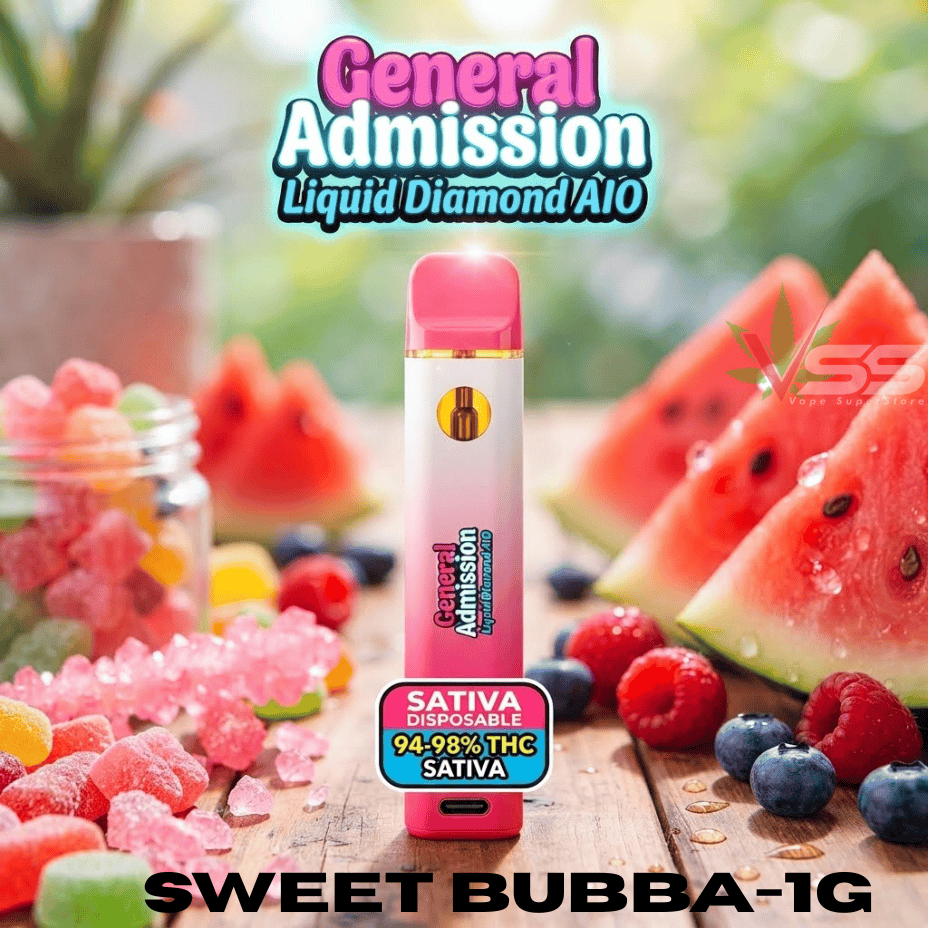 General Admission Sweet Bubba Liquid Diamond Sativa Disposable-1g Morden Vape SuperStore and Cannabis Manitoba Canada