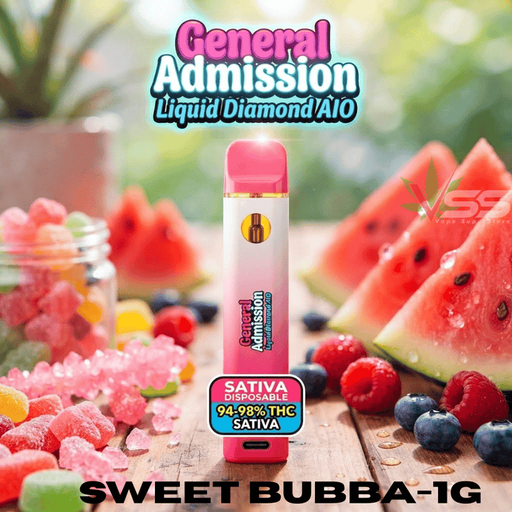 General Admission Sweet Bubba Liquid Diamond Sativa Disposable-1g Morden Vape SuperStore and Cannabis Manitoba Canada