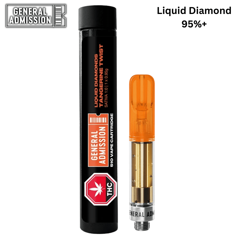 General Admission Tangerine Twist Liquid Diamond Cartridge-0.95g 0.95g Morden Vape SuperStore and Cannabis Manitoba Canada