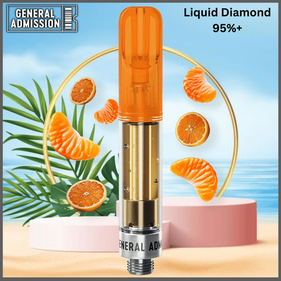 General Admission Tangerine Twist Liquid Diamond Cartridge-0.95g 0.95g Morden Vape SuperStore and Cannabis Manitoba Canada