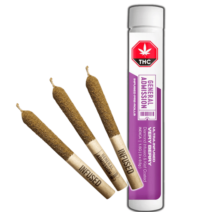 General Admission Very Berry Infused Pre-rolls 3x0.5g 3x0.5g Morden Vape SuperStore and Cannabis Manitoba Canada