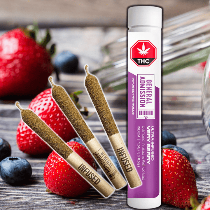 General Admission Very Berry Infused Pre-rolls 3x0.5g 3x0.5g Morden Vape SuperStore and Cannabis Manitoba Canada