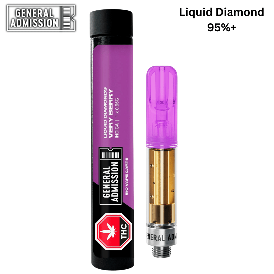 General Admission Very Berry Liquid Diamond Cartridge-0.95g 0.95g Morden Vape SuperStore and Cannabis Manitoba Canada