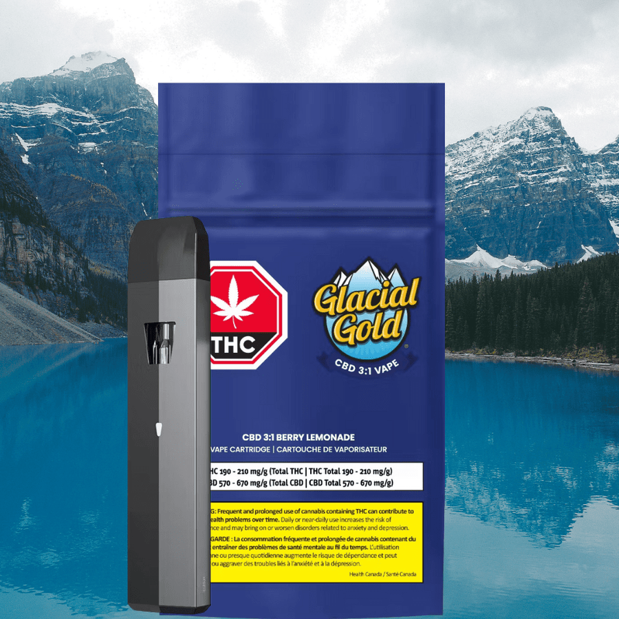 Glacier Gold Cannabis Disposables Berry Lemonade CBD 3:1 Disposable Vape-2g-Morden Vape & Cannabis 