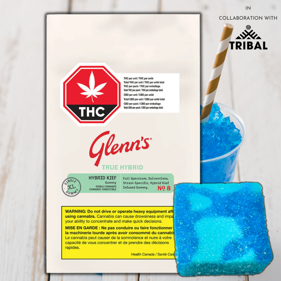Glenn's No.8 Blue Freeze True Hybrid XL Gummy Morden Vape SuperStore and Cannabis Manitoba Canada
