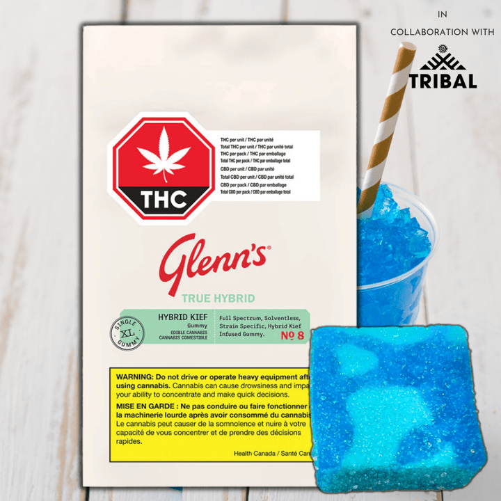Glenn's No.8 Blue Freeze True Hybrid XL Gummy Morden Vape SuperStore and Cannabis Manitoba Canada