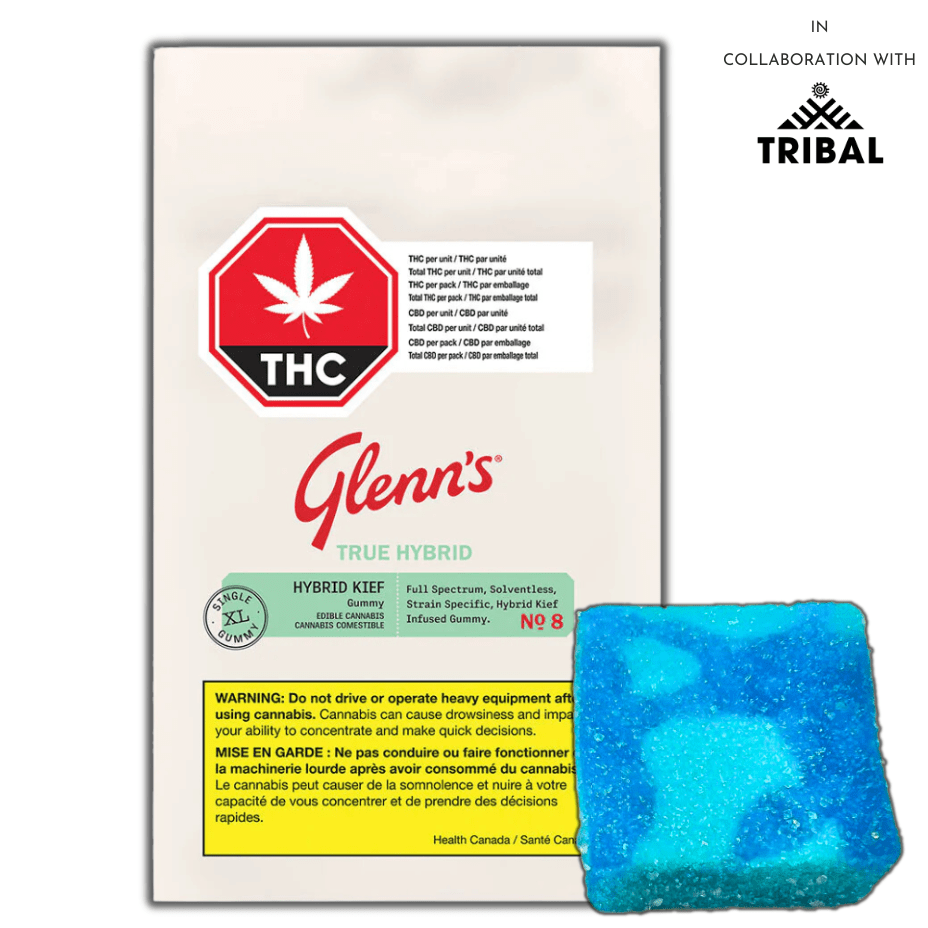 Glenn's No.8 Blue Freeze True Hybrid XL Gummy Morden Vape SuperStore and Cannabis Manitoba Canada