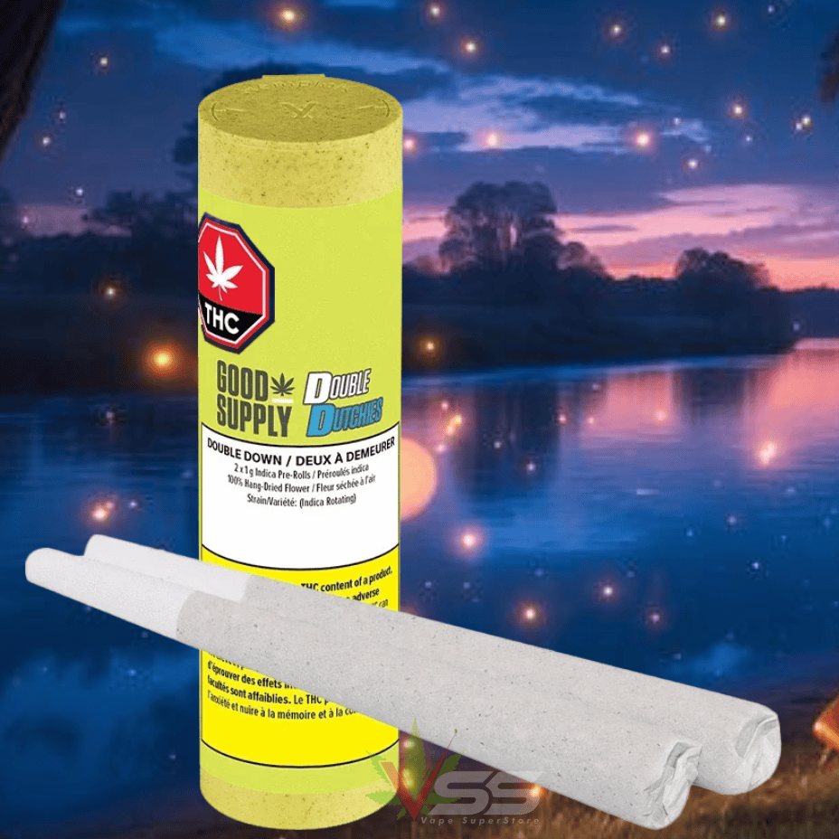 Good Supply Double Dutchies Double Down Indica Pre-rolls 2x1g Morden Vape SuperStore and Cannabis Manitoba Canada