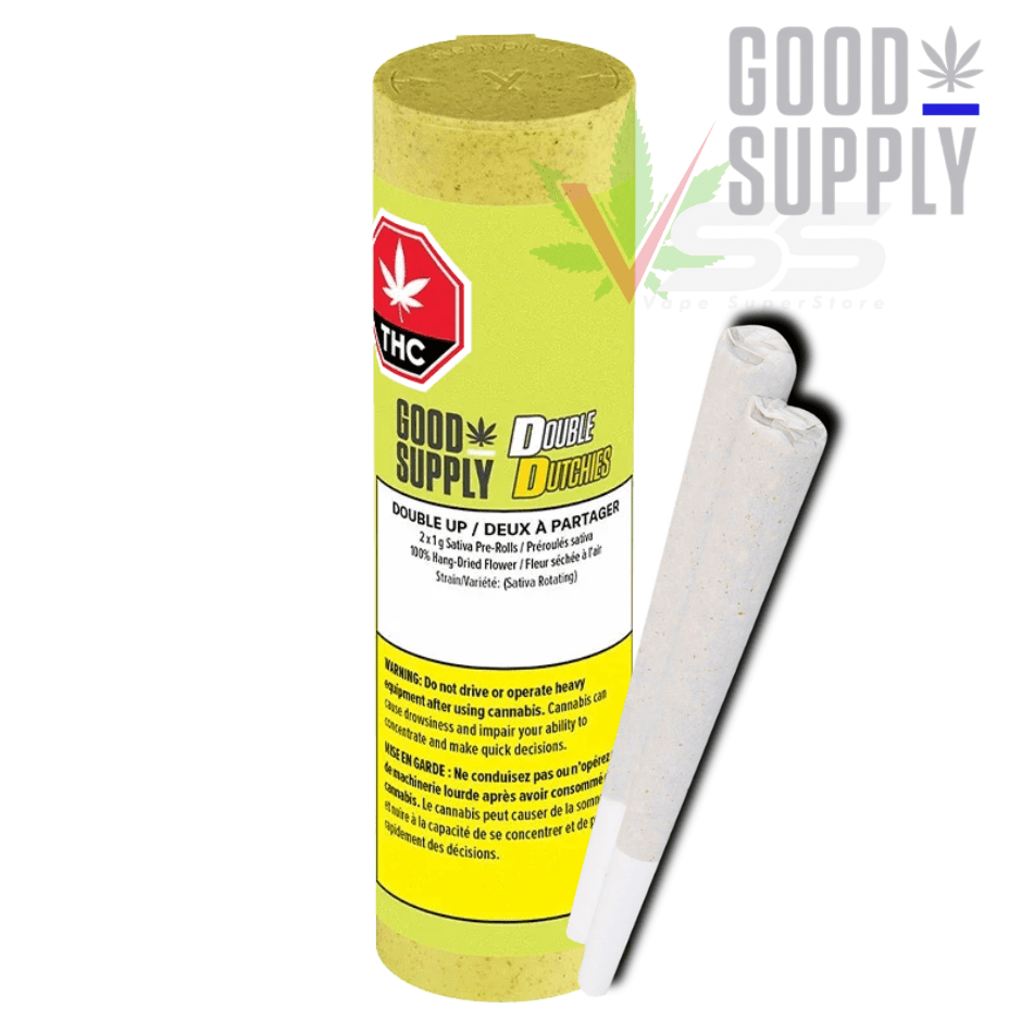 Good Supply Double Dutchies Double Up Sativa Pre-rolls 2x1g Morden Vape SuperStore and Cannabis Manitoba Canada