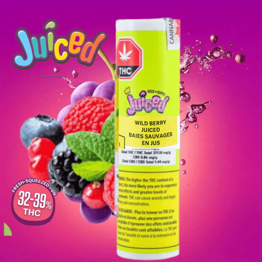 Juiced Pre-Rolls 5x0.5g Good Supply Juiced Wild Berry indica Infused Pre-Rolls