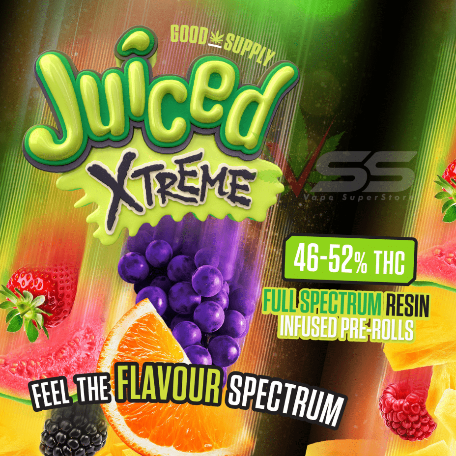 Good Supply Juiced Xtreme Maui Mango Infused Pre-rolls 3x0.6g Morden Vape SuperStore and Cannabis Manitoba Canada