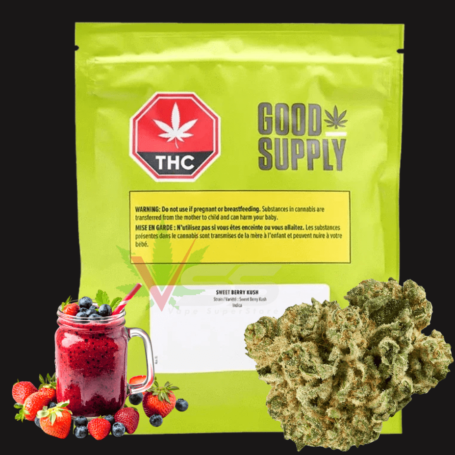 Good Supply - Sweet Berry Kush Indica Flower 3.5g Morden Vape SuperStore and Cannabis Manitoba Canada