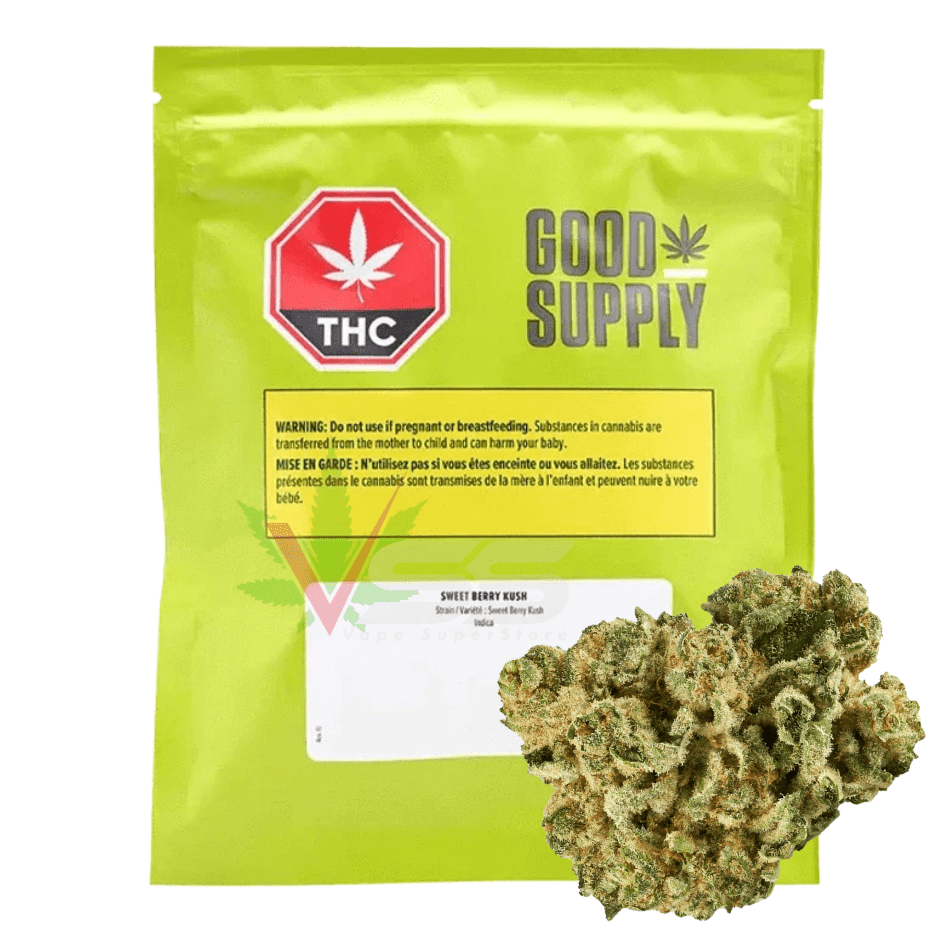 Good Supply - Sweet Berry Kush Indica Flower 3.5g Morden Vape SuperStore and Cannabis Manitoba Canada