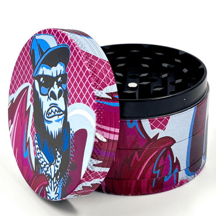 Gorilla Rolling Stars 4-Piece Zinc Grinder-60mm Morden Vape SuperStore and Cannabis Manitoba Canada