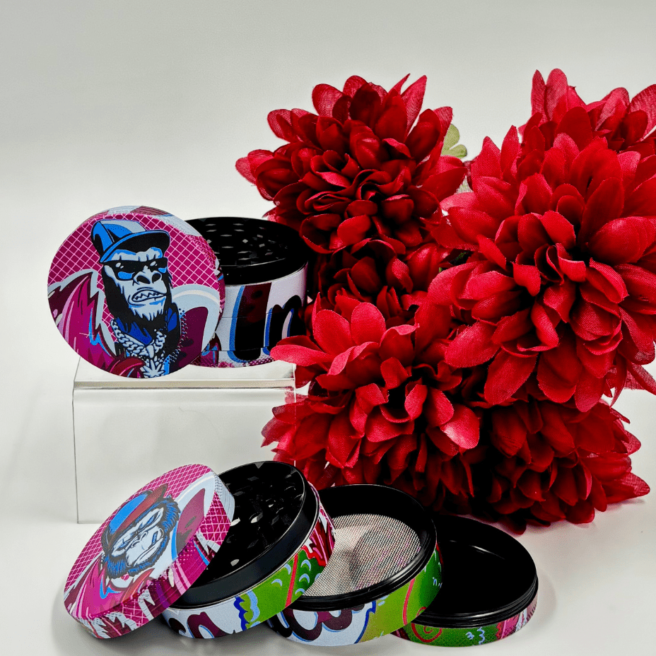 Gorilla Rolling Stars 4-Piece Zinc Grinder-60mm Morden Vape SuperStore and Cannabis Manitoba Canada