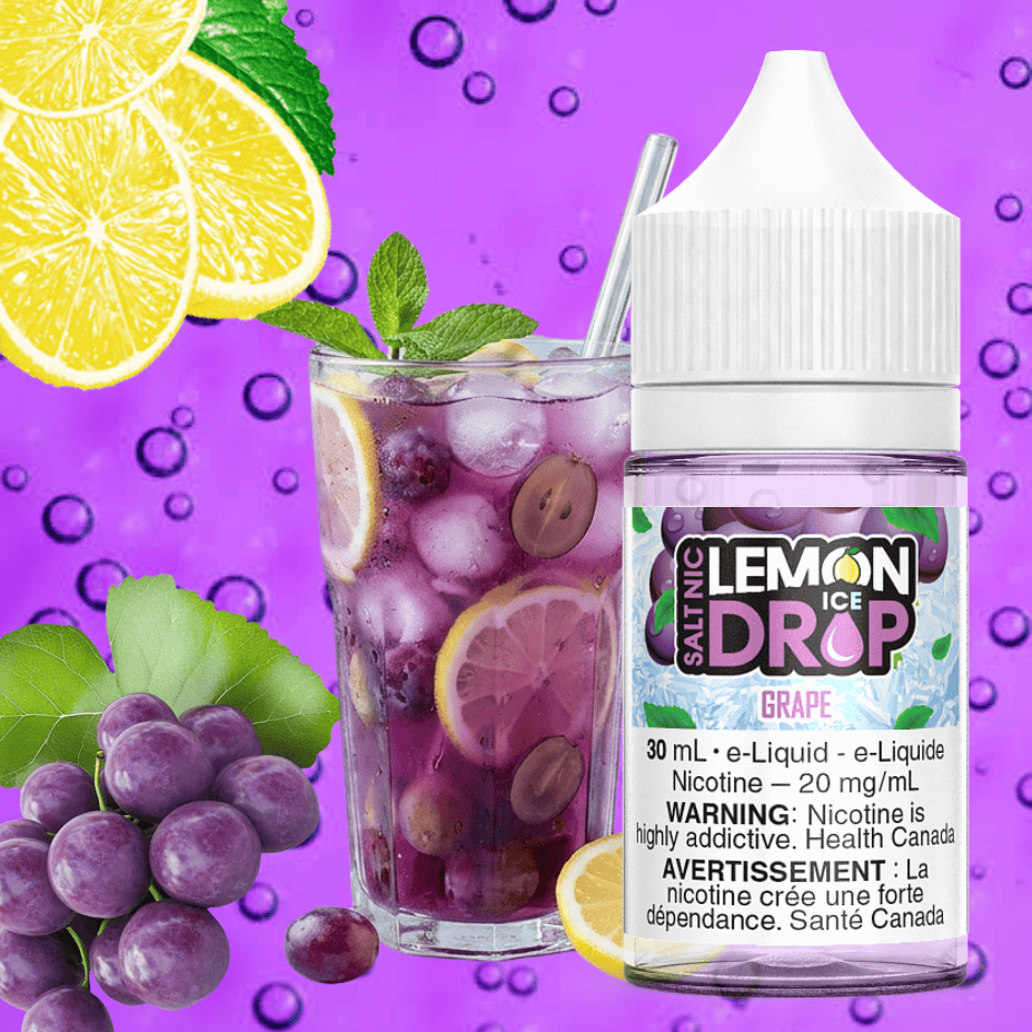 Grape Ice Salts by Lemon Drop E-Liquid 20mg Morden Vape SuperStore and Cannabis Manitoba Canada