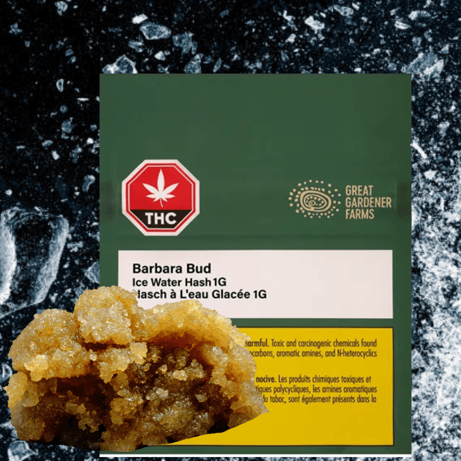Great Gardener Fire Barb Cured Ice Water Hash-1g Morden Vape SuperStore and Cannabis Manitoba Canada