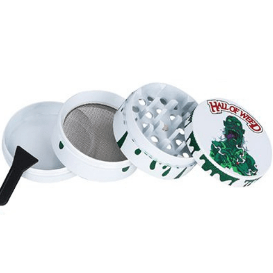 Hall Of Weed 4-Piece Zinc Grinder-50mm Morden Vape SuperStore and Cannabis Manitoba Canada