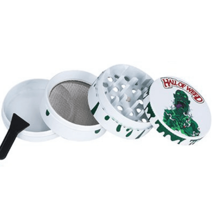 Hall Of Weed 4-Piece Zinc Grinder-50mm Morden Vape SuperStore and Cannabis Manitoba Canada
