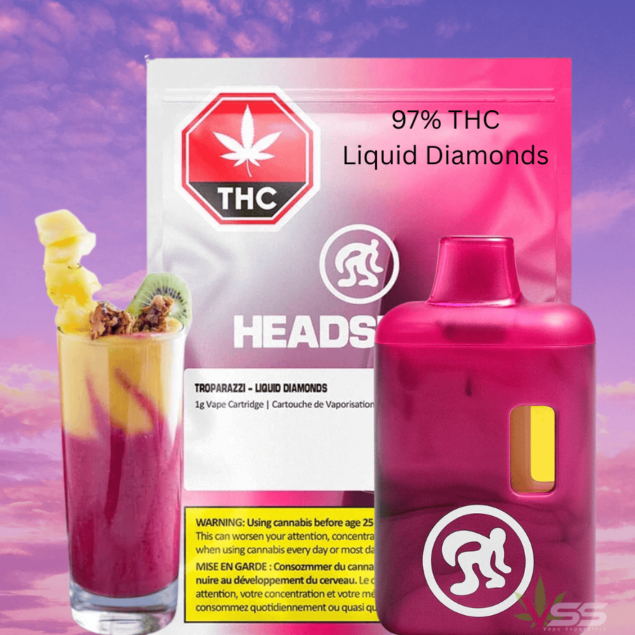 Headspace Troparazzi Liquid Diamond Indica AIO Disposable-0.95g Morden Vape SuperStore and Cannabis Manitoba Canada