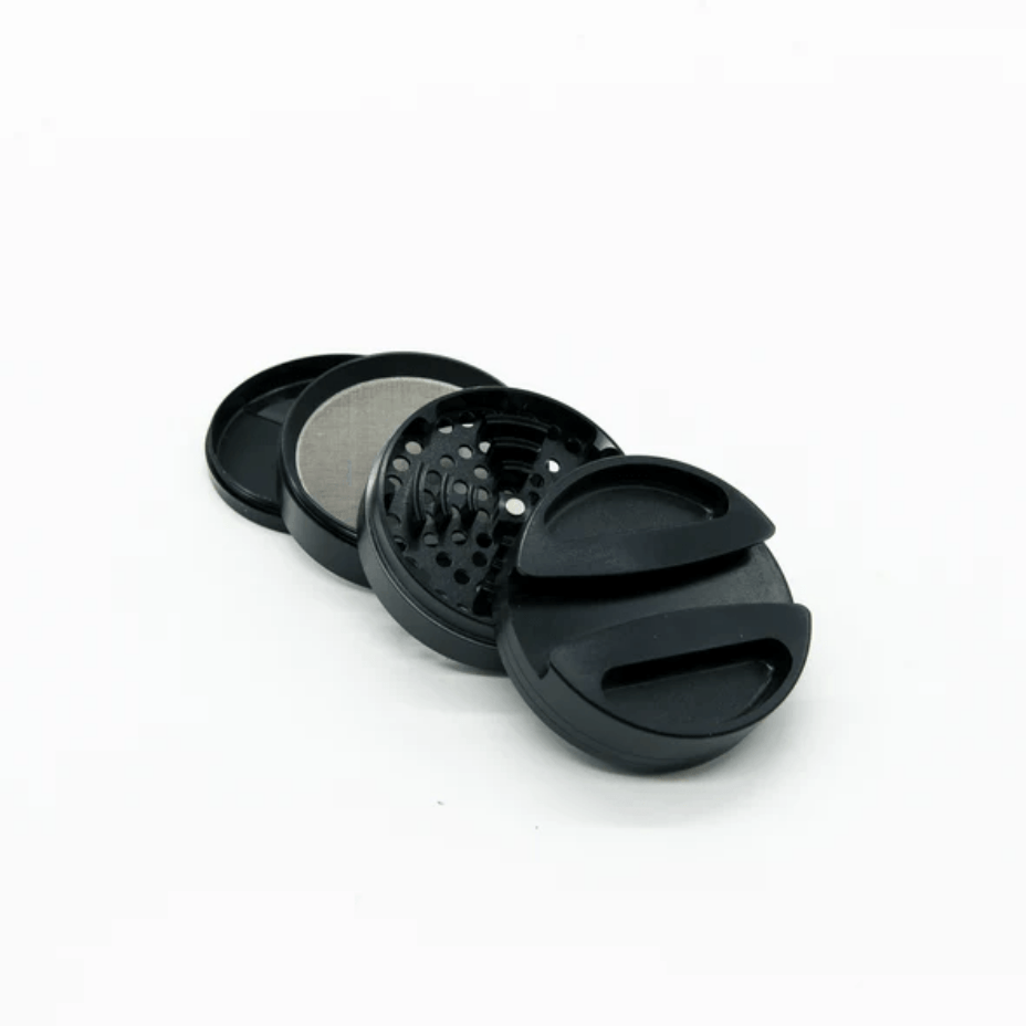 Herb Grinder 75mm Zinc Alloy 4 Piece 75mm / Black Morden Vape SuperStore and Cannabis Manitoba Canada