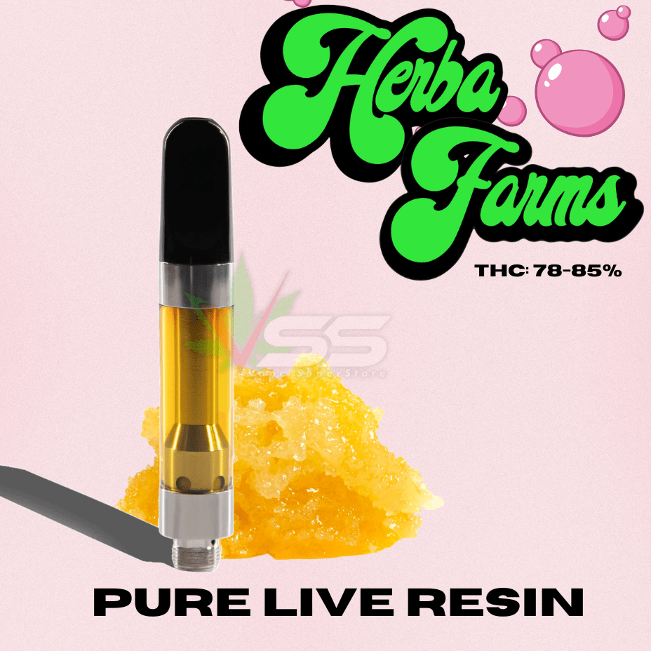 Herba Farms Bubbalicious Ceramic Live Resin Cartridge - 1g Morden Vape SuperStore and Cannabis Manitoba Canada