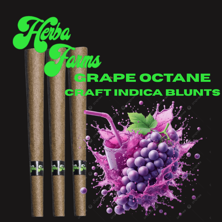 Herba Farms Grape Octane CRAFT Indica Blunts 3x0.5g Morden Vape SuperStore and Cannabis Manitoba Canada