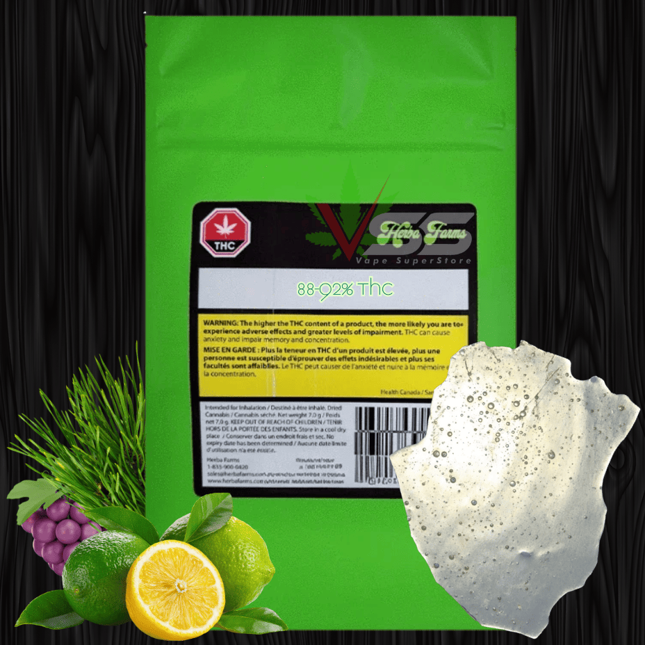 Herba Farms - Trap Taffy The Clear Hybrid Shatter - 1g Morden Vape SuperStore and Cannabis Manitoba Canada