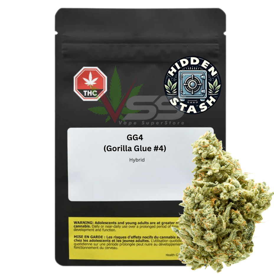 Hidden Stash Cannabis - Gorilla Glue #4 (GG4) Flower 14g Morden Vape SuperStore and Cannabis Manitoba Canada