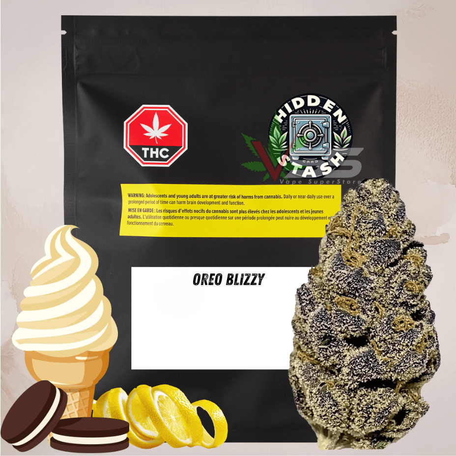 Hidden Stash - Oreo Blizzy Indica Dried Flower - 28g Morden Vape SuperStore and Cannabis Manitoba Canada