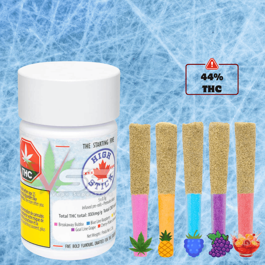 High Stick - Starting Five Diamond Infused Variety Pack Pre-rolls Morden Vape SuperStore and Cannabis Manitoba Canada