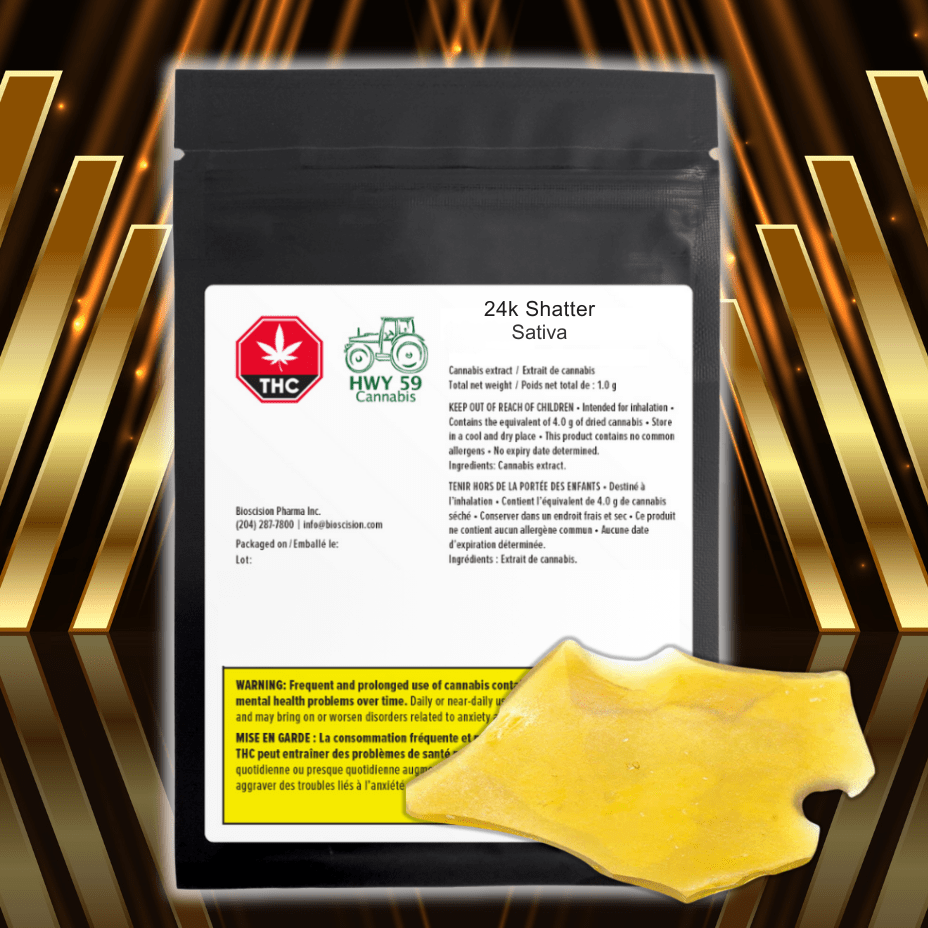 Hwy 59 - 24k Shatter 1g Morden Vape SuperStore and Cannabis Manitoba Canada