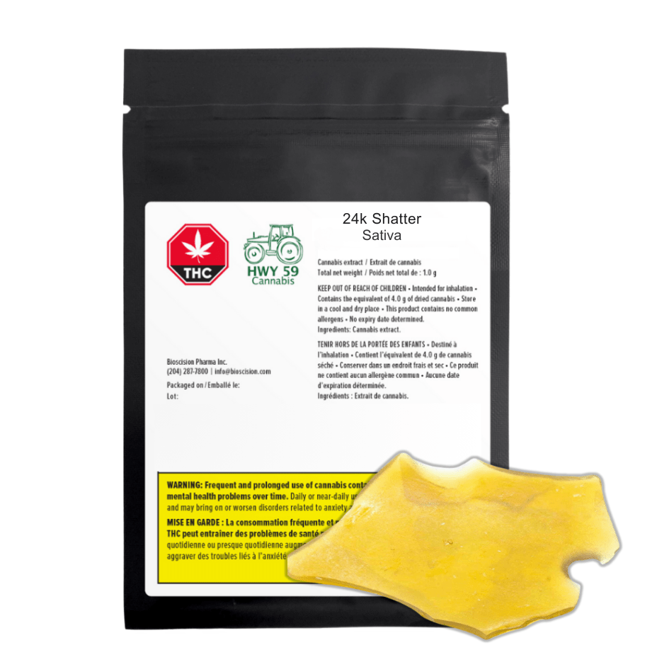 Hwy 59 - 24k Shatter 1g Morden Vape SuperStore and Cannabis Manitoba Canada