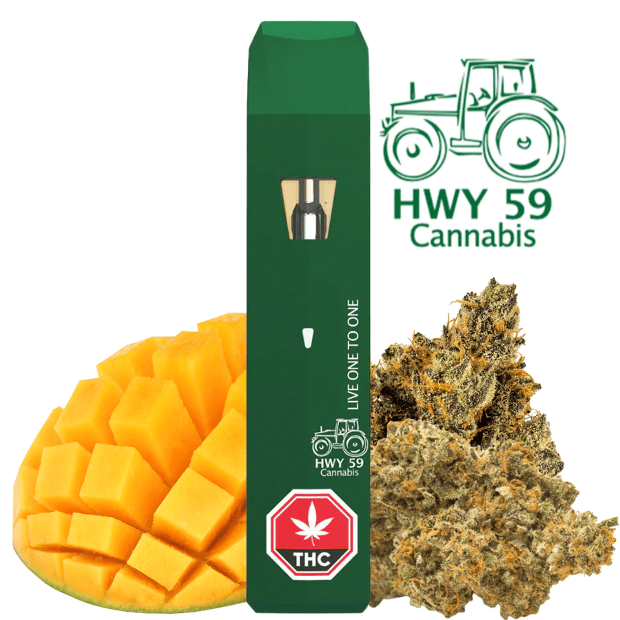 Hwy 59 Cannabis Disposables 2g HWY 59 1:1 Live Terpene Hybrid Disposable Vape-2g-Morden Cannabis MB 