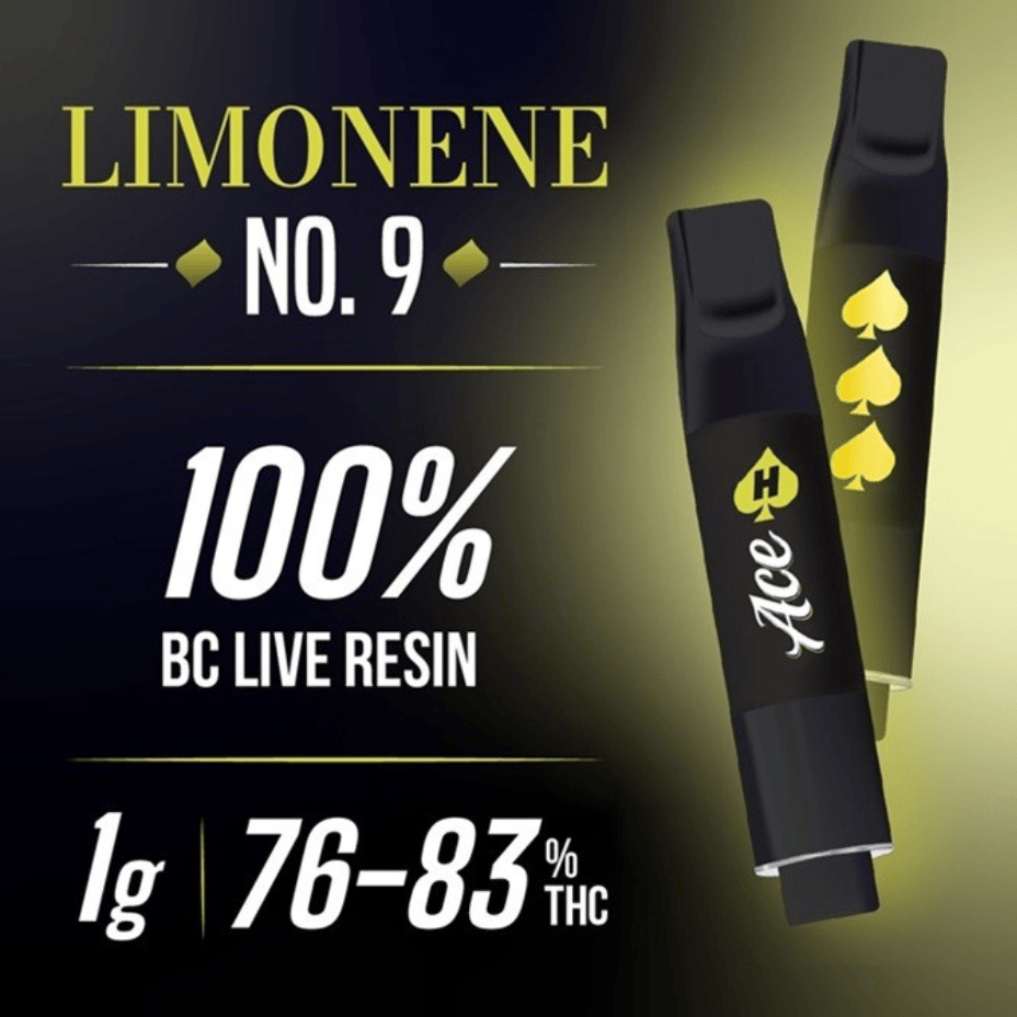 Hycycle Ace Limonene No.9 Live Resin Cartridge - 1g Morden Vape SuperStore and Cannabis Manitoba Canada